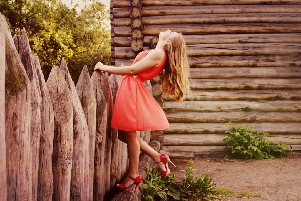 Beautiful Girl, Red Dress